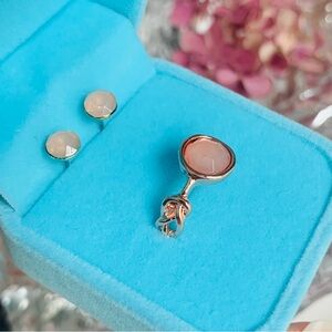 SALE Rose Gold Rose Opal Crystal Wire Knot Ring
